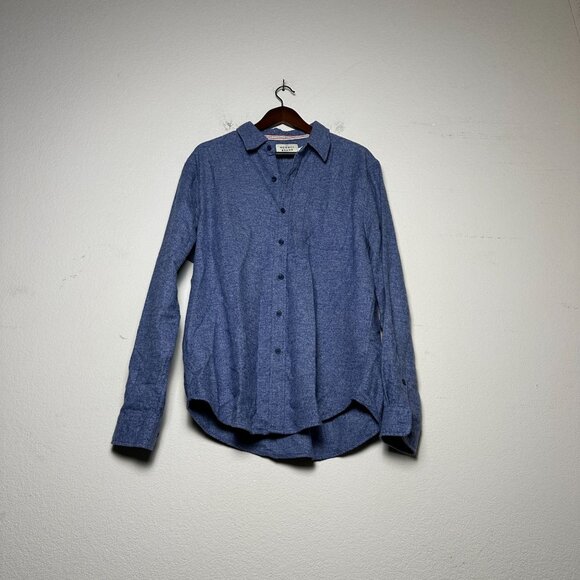The Normal Brand Long Sleeve Shirt Men L Blue Casual Button Up Prep Chambray - Picture 1 of 14